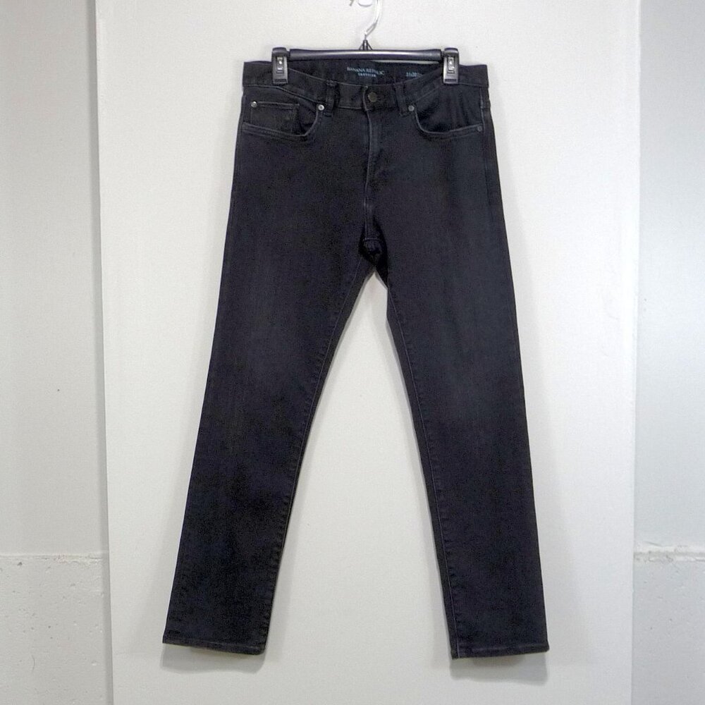 BANANA REPUBLIC TRAVELER JEANS BLACK STRETCHY